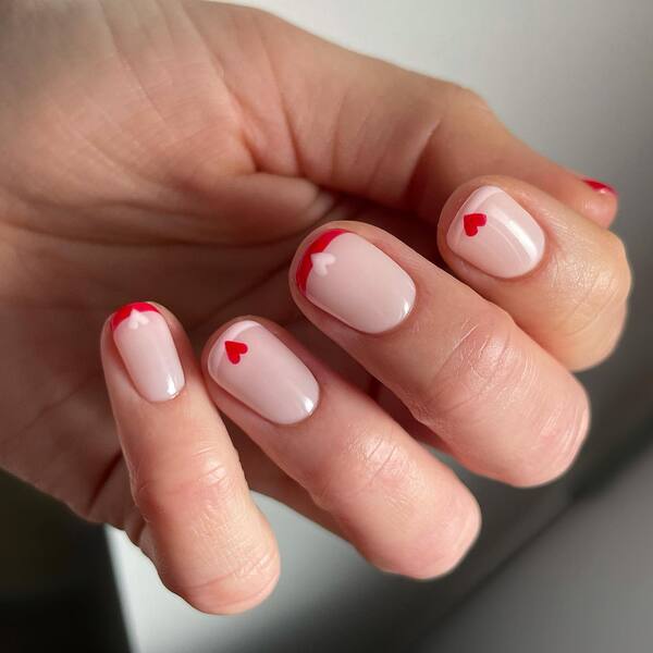 Romantic French for Short Nails