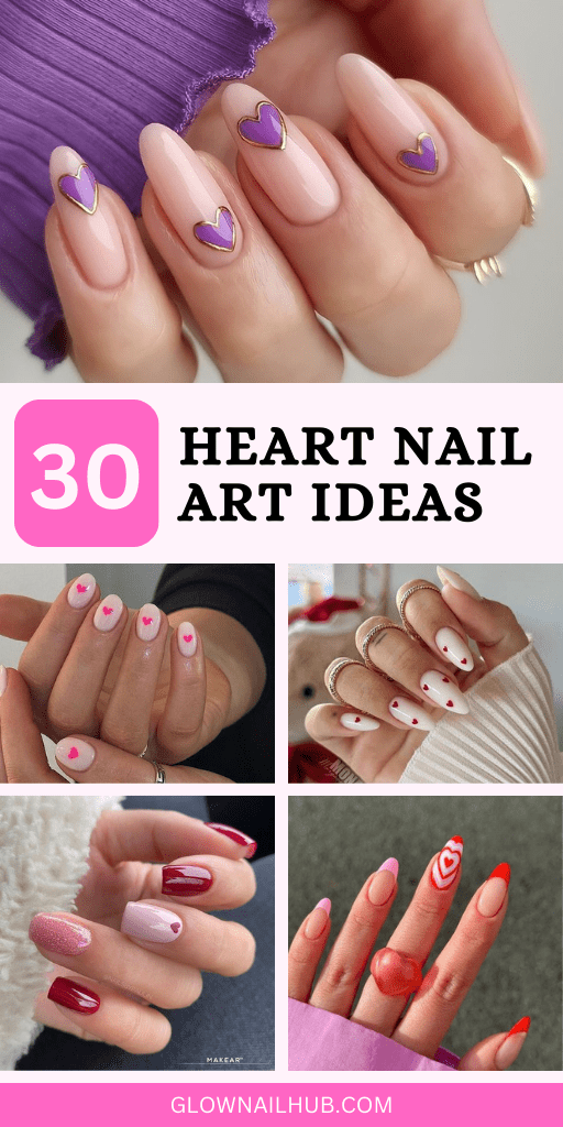 Lovely Heart Nail Designs
